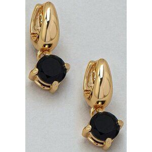 SARAH BLACK RHINESTONE EARRINGS